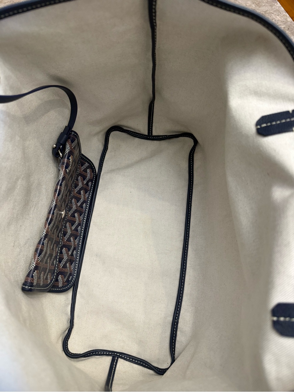 Goyard Navy and Black St. Louis Tote - Picture 5 of 5
